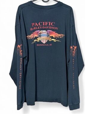 Harley Davidson Honolulu Hawaii black long sleeve shirt